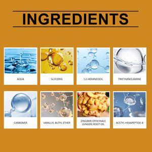 La crema dimagrante di marca privata migliora efficacemente la pelle liscia <span class=keywords><strong>brucia</strong></span> i <span class=keywords><strong>grassi</strong></span> con proprietà lenitive e rassodanti allo zenzero naturale - Product Image 4