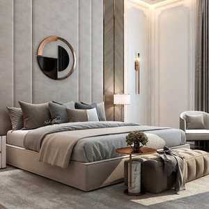 <span class=keywords><strong>Base</strong></span> del letto imbottita del tessuto dell'appartamento dell'<span class=keywords><strong>hotel</strong></span> a 4 stelle all'ingrosso per l'insieme della mobilia della camera da letto king dell'<span class=keywords><strong>hotel</strong></span> - Product Image 2