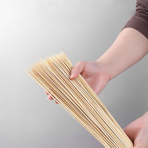 Newell dài xoắn <span class=keywords><strong>Marshmallow</strong></span> thanh rang xiên que tre thêm dài 40cm Vòng xiên thịt nướng thanh tre - Product Image 5