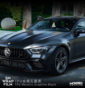 Película de Protección de Pintura (PPF) de TPU Autoregenerable de Color Negro Satinado de Alta Calidad con Canales de Aire para Instalación en Seco y Fácil Colocación - Product Image 2