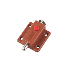 Cerradura de plástico con pestillo de resorte para puerta de armario, botón de apertura automática, cerradura sin llave para muebles, diseño minimalista, fácil instalación - Product Image 1