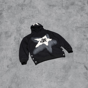 Sweat à capuche surdimensionné en coton 100% avec logo personnalisé, broderie, cordon de serrage, couleur unie, poids lourd, coupe ample, col rond, respirant, unisexe, 6XL - Product Image 3