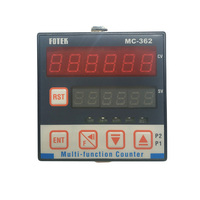 FOTEK MC-362 penghitung Relay atas/bawah, Multifungsi 6 Din 72*72 dengan dua Relay Output