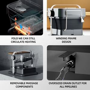 Pliable Intelligent Chauffé Vapeur Électrique Portable Pédicure Spa <span class=keywords><strong>Detox</strong></span> Bain Masseur Pied Bassin Machine Équipement - Product Image 4