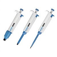 Micropipette monocanal réglable LTT 2-20 µL avec embout jetable, pipette en plastique, outil de transfert de liquide de laboratoire