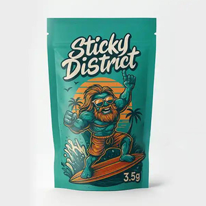 Sachets Mylar anti-odeur de 3,5 g pour bonbons gélifiés et produits comestibles, pochettes refermables à fond plat - Product Image 4
