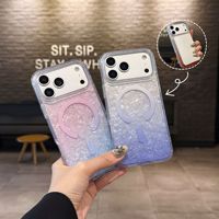 Coque Magnétique Transparente Antichoc à Motif Coquillage Marin pour iPhone 17E 17 Air 16 15 13 Pro Max Plus 16e