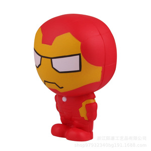 Iron Man <b>Squishy</b> Toy EVA Portable Stress Relief Gift For Kids 5-7 Years Unisex - Product Image 4