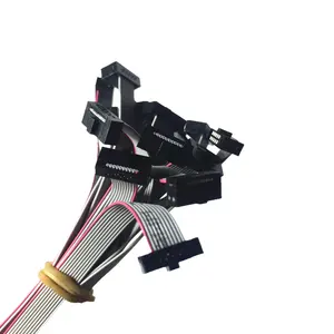 2.54MM pitch FC-6/8/10/14/16/20/40/50 PIN 30CM JTAG ISP DOWNLOAD CABLE Gray Flat Ribbon Data Cable FOR DC3 IDC BOX HEADER