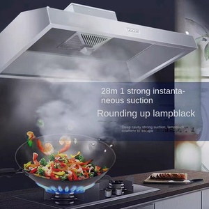 Elegant Modern Stainless Steel Vent <b>Hood</b> for Kitchen Electric Smoke and Odor Removal for Household Use - Product Image 5