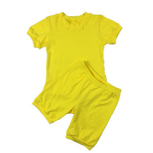 Conjuntos de Ropa de Verano para Niñas, 40 Colores, Algodón Liso, Dos Piezas - Product Image 4