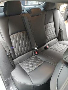 Fundas de Asiento de Cuero <span class=keywords><strong>Azul</strong></span> <span class=keywords><strong>Marino</strong></span> Premium con Costuras Verticales, Ajuste Personalizado, Juego Completo, Protector de Asiento de Auto Transpirable y Duradero - Product Image 5
