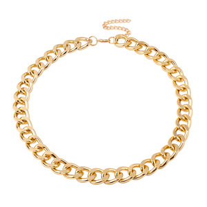 Collar de Cadena de Moda, Dorado, Grueso, Geométrico, de Aleación de Zinc, Joyería Masculina, Regalo - Product Image 4