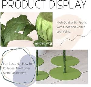 ผ้าไหมเทียม3ชิ้น10FT 7Ft ลายดอกไม้ปลอมสีม่วงน้ำเงินขนาดใหญ่สำหรับงานแต่งงาน - Product Image 6