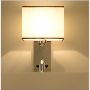<span class=keywords><strong>Applique</strong></span> murale <span class=keywords><strong>LED</strong></span> moderne <span class=keywords><strong>pour</strong></span> hôtel salon chevet tête <span class=keywords><strong>de</strong></span> <span class=keywords><strong>lit</strong></span> lecture corps en acier inoxydable avec abat-jour blanc cassé couleur - Product Image 2