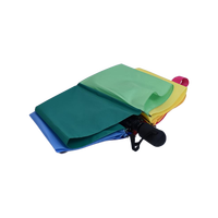 Parapluie intelligent automatique classique à 3 plis de haute qualité, tissu pongé 190T, impression logo arc-en-ciel, cadeaux d'affaires, golf