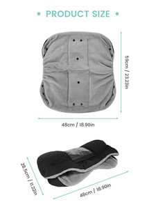 ถุงมือหนังแกะเทียมสำหรับรถเข็นเด็กถุงมือหนาพิเศษสำหรับฤดูหนาวอบอุ่นสบายกันหนาวถุงมือจับก้อนติดได้ง่าย - Product Image 6