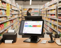NOUVEAU Design POS Machine Caisse de paiement Terminal de paiement Android/Win System pour Retail Shop Store Restaurant Bakery Supermarket
