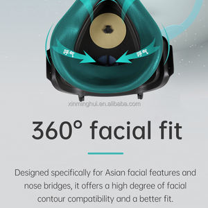 <span class=keywords><strong>Masque</strong></span> respiratoire demi-visage complet en TPE, anti-poussière, jetable et lavable, modèle 1212, fabriqué au Shandong – Vente en gros pour marques - Product Image 3