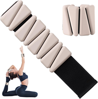 QUADRAFIT - Pesas de Tobillo y Muñeca Ajustables de 6 lb, Ecológicas, de Silicona y Hierro Inoxidable, con Correa Triangular, para Yoga Femenino