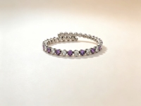 Bracelet ouvert en acier inoxydable incrusté de 36 pierres de zircone cubique, bijoux élégants et raffinés