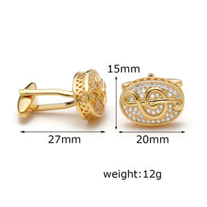 Mancuernillas de Alta Calidad para Hombre, Color Gris Cobre, Elegantes y con Personalidad, para Camisa - Product Image 2