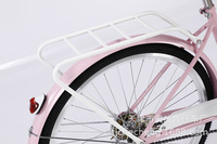 Vélo urbain léger pour femmes de 26 pouces avec fourche en acier à vitesse unique, certifié GCC CPC, vélo de ville