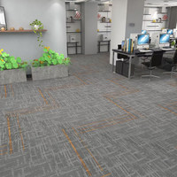 Karpet Grosir Seri XingGuang S, Karpet Kantor Komersial PP, Ubin Karpet PVC, Ubin Karpet Persegi Panjang 25x100, Sederhana dan Tahan Lama