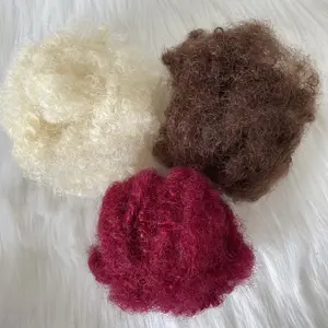 wholesale cheaper 100% hand tied 50g virgin hair real human Afro hair Package crochet afro bulk braiding dreadlocks extension
