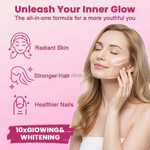 5000MG di Collagene per Porzione con Vitamina C e Acido Ialuronico per Pelle, Capelli e Unghie, <span class=keywords><strong>Formula</strong></span> 3 in <span class=keywords><strong>1</strong></span> per Luminosità e Sbiancamento - Product Image 2