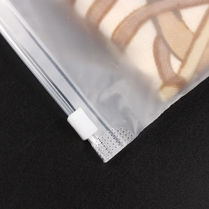 <b>Garment</b> Zipper Bags Durable HDPE Clear Plastic Clothing Storage Reusable Travel Luggage Pouches Custom Logo Factory Supply Free - Product Image 5