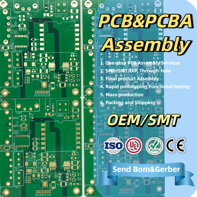 One-Stop SMT PCB Assembly Factory in Shenzhen Offering Turnkey BOM & GERBER Electronic Manufacturing Service
