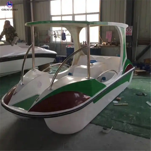 Barco <span class=keywords><strong>El</strong></span>éctrico con Pedales Integrados a Precio de Fábrica, con Material de Fibra de Vidrio y Toldo, Barco de Recreo para Paseos <span class=keywords><strong>por</strong></span> Lagos y Turismo - Product Image 5