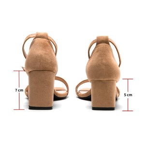 Sh10914a <span class=keywords><strong>Scarpe</strong></span> Eleganti in Camoscio da Donna, Sandali <span class=keywords><strong>con</strong></span> <span class=keywords><strong>Tacco</strong></span> Alto 5cm 7cm, <span class=keywords><strong>Scarpe</strong></span> <span class=keywords><strong>con</strong></span> <span class=keywords><strong>Tacco</strong></span> <span class=keywords><strong>Quadrato</strong></span> - Product Image 4