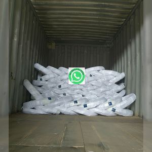 Haute qualité Q195 acier à faible teneur en carbone galvanisé plat fil d'attache projets de bricolage coupe fil de liaison argent finition recuite - Product Image 1