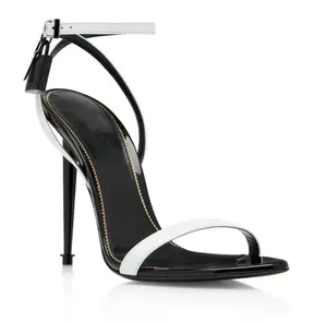 Duyên dáng thương hiệu của phụ nữ Giày cao gót ổ khóa mũi nhọn Khỏa Thân dép giày khóa và chìa khóa của phụ nữ kim loại Stiletto gót - Product Image 1