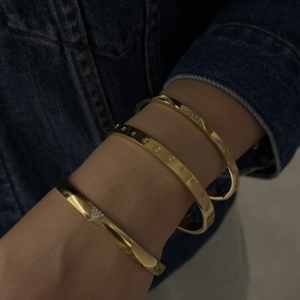 CLIORO горячая Распродажа нержавеющей стали регулируемые браслеты из нержавеющей стали гипоаллергенные водонепроницаемые пользовательские гравировки ежедневные ювелирные изделия - Product Image 3