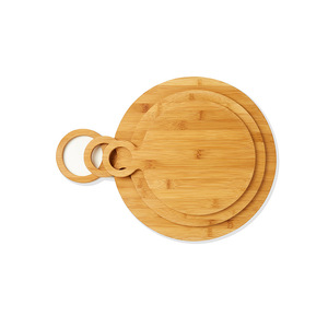 Tabla de cortar de bambú con forma de manzana de 270x230x15mm para uso en la cocina - Product Image 3