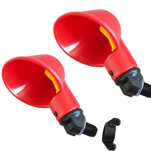 Tự động treo gia cầm gà tây chim bồ câu gà nước núm vú feeders uống cup bát uống rượu với ống hút - Product Image 4