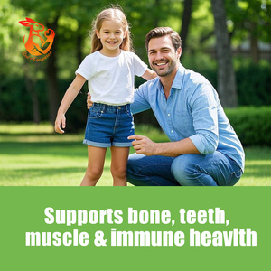 Factory Wholesale Natural Herbal Supplements with Vitamin D3 <b>Sugar</b> Alcohol Vitamin D3 Gummies <b>Sugar</b> <b>Zero</b> Supports Bone Teeth - Product Image 4