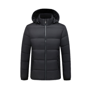 Customized Unisex Winter Hooded Thick <b>Waterproof</b> High Street Letter <b>Long</b> Zipper <b>Jacket</b> - Product Image 1