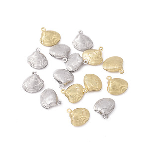 Stainless Steel <b>Shell</b> Pendant Gold Silver DIY Jewelry Findings For <b>Bracelet</b> Necklace H1134 - Product Image 1