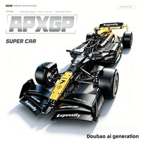 Kit de construction de voiture de course F1 à l'échelle 1:8 en gros, modèle MOC de supercar de drift technique, jouet de véhicule à assembler soi-même, cadeau pour garçons