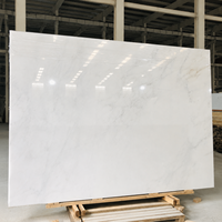 Vente en gros de dalles de marbre blanc neige sculpté au design moderne, provenant de Chine, en marbre blanc oriental poli - Pierre raffinée