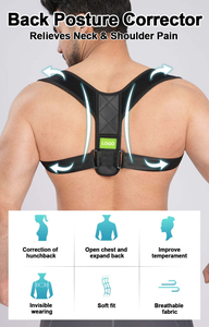 Corrector de Postura Ergonómico Ajustable y Transpirable Unisex, Alivio del Dolor, Hebilla Fija Antideslizante, Soporte para la Espalda - Product Image 4