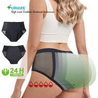 Culottes menstruelles respirantes et anti-fuites Furuize Private Label pour femmes, sous-vêtements en nylon taille haute pour femmes