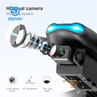 Mini drone K3 GPS avec caméra 4K, pliable, jouet pas cher pour enfants, longue portée, télécommande, matériau plastique, Pro E99, photographie