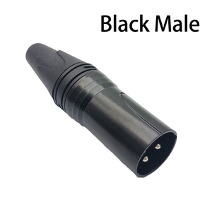 XLR 3Pin konektor kabel Audio hitam pria + wanita steker mikrofon mikrofon menghubungkan kabel XLR adaptor - Product Image 5