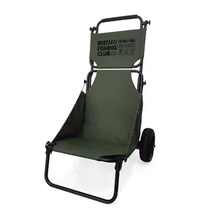 Carrito plegable de pesca de aluminio, carrito de pesca de peces para ARENA, silla de playa