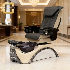 Fauteuil de pédicure moderne <span class=keywords><strong>noir</strong></span> avec bain de pieds et siège inclinable avec dossier et <span class=keywords><strong>repose</strong></span>-pieds réglables pour mobilier de salon de manucure - Product Image 2